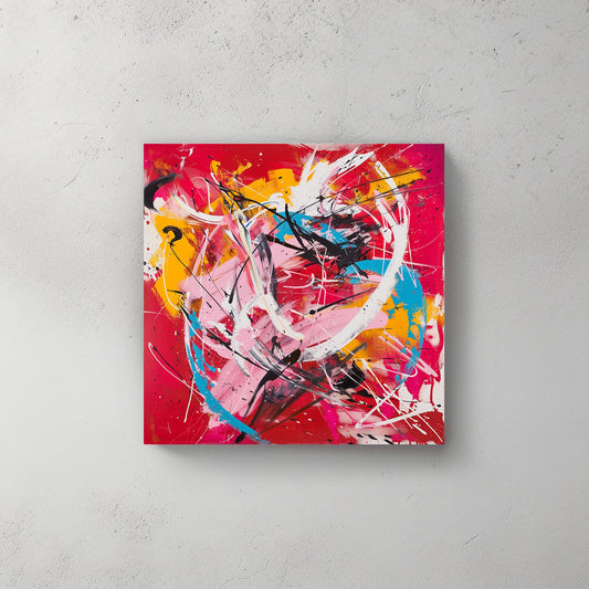 Red Energy #934 Canvas Wall Art & Metal Prints