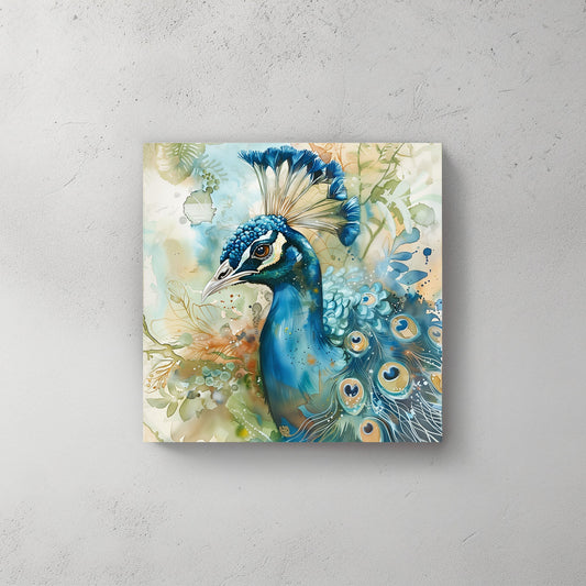 Elegance Peacock #937 Canvas Wall Art & Metal Prints