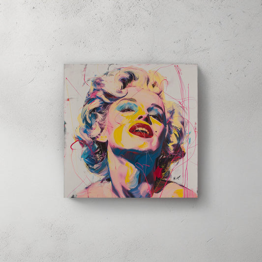 Monroe Blue Shades  #938 Canvas Wall Art & Metal Prints