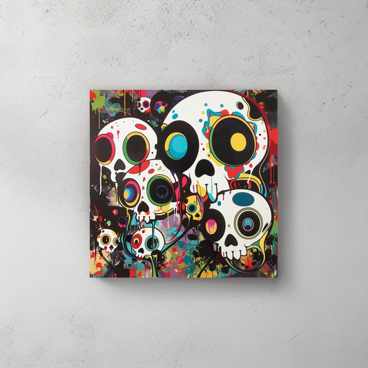 Skullz Funk #954 Canvas Wall Art & Metal Prints