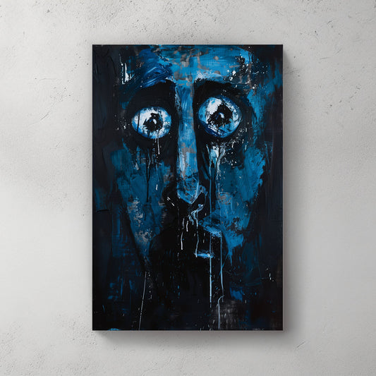 Dark Portrait #967 Canvas Wall Art & Metal Prints