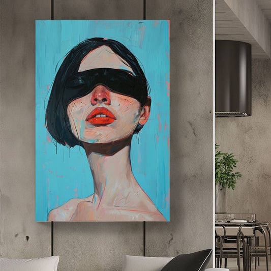 Black Fold #970 Canvas Wall Art & Metal Prints