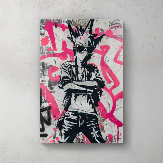 Punk Stance #975 Canvas Wall Art & Metal Prints