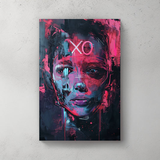 Love XO #980 Canvas Wall Art & Metal Prints