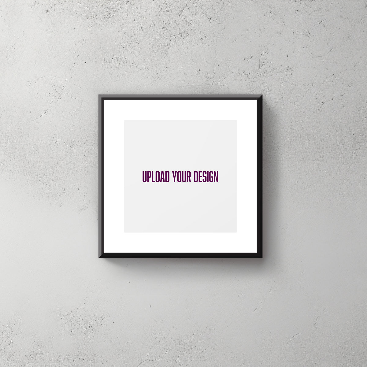 Square framed photo prints with white mat