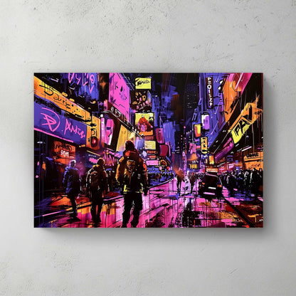 Urban City Walks #1251 Canvas Wall Art & Metal Prints