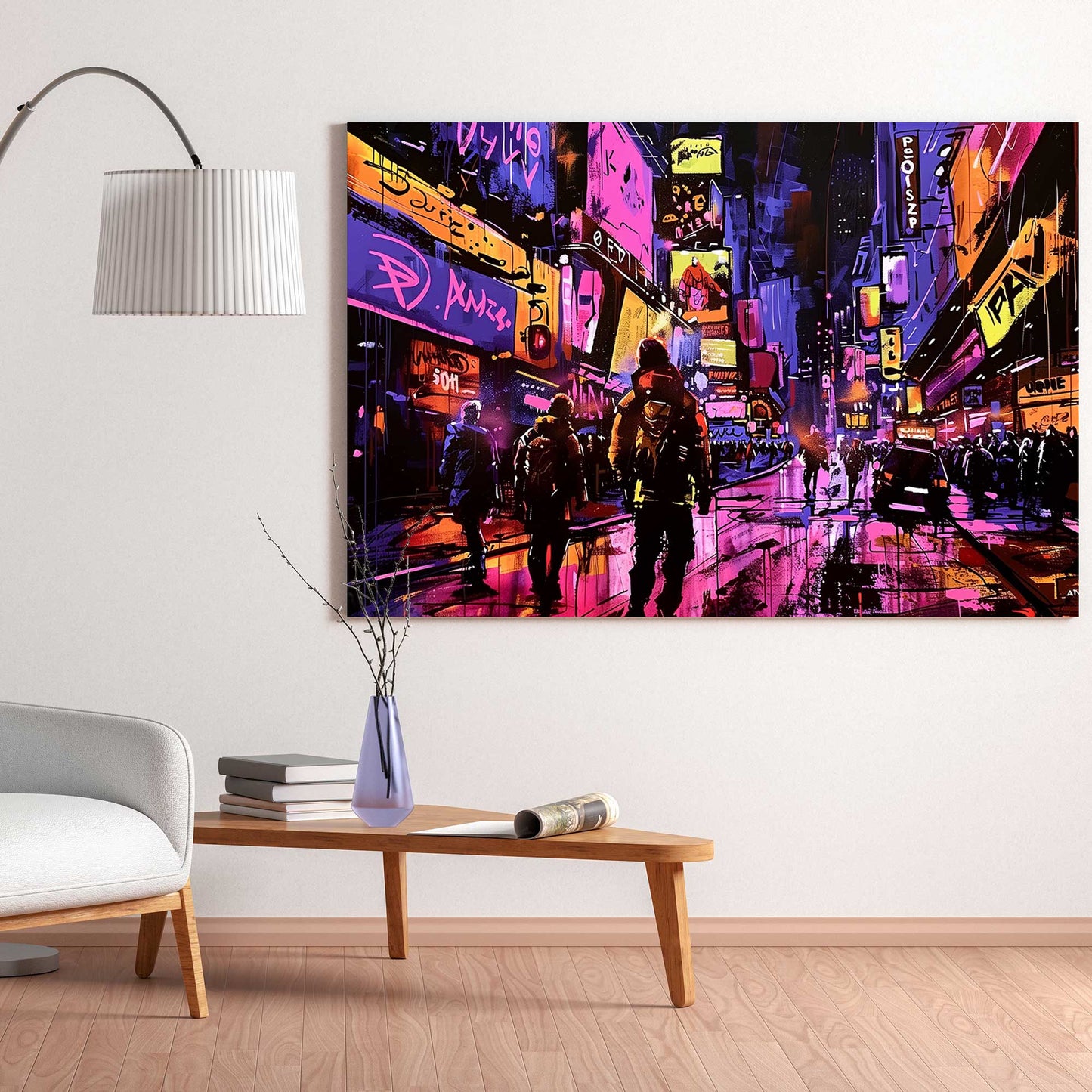 Urban City Walks #1251 Canvas Wall Art & Metal Prints