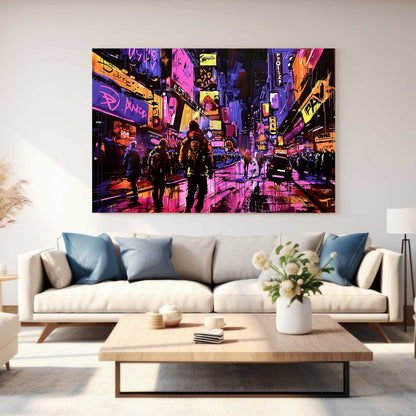 Urban City Walks #1251 Canvas Wall Art & Metal Prints