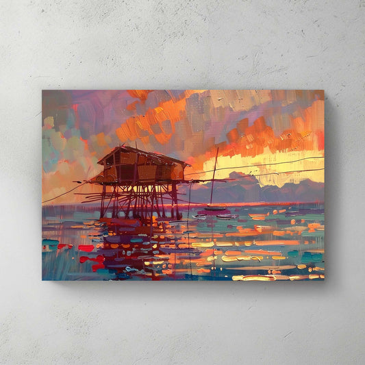 Sunset Views #1254 Canvas Wall Art & Metal Prints