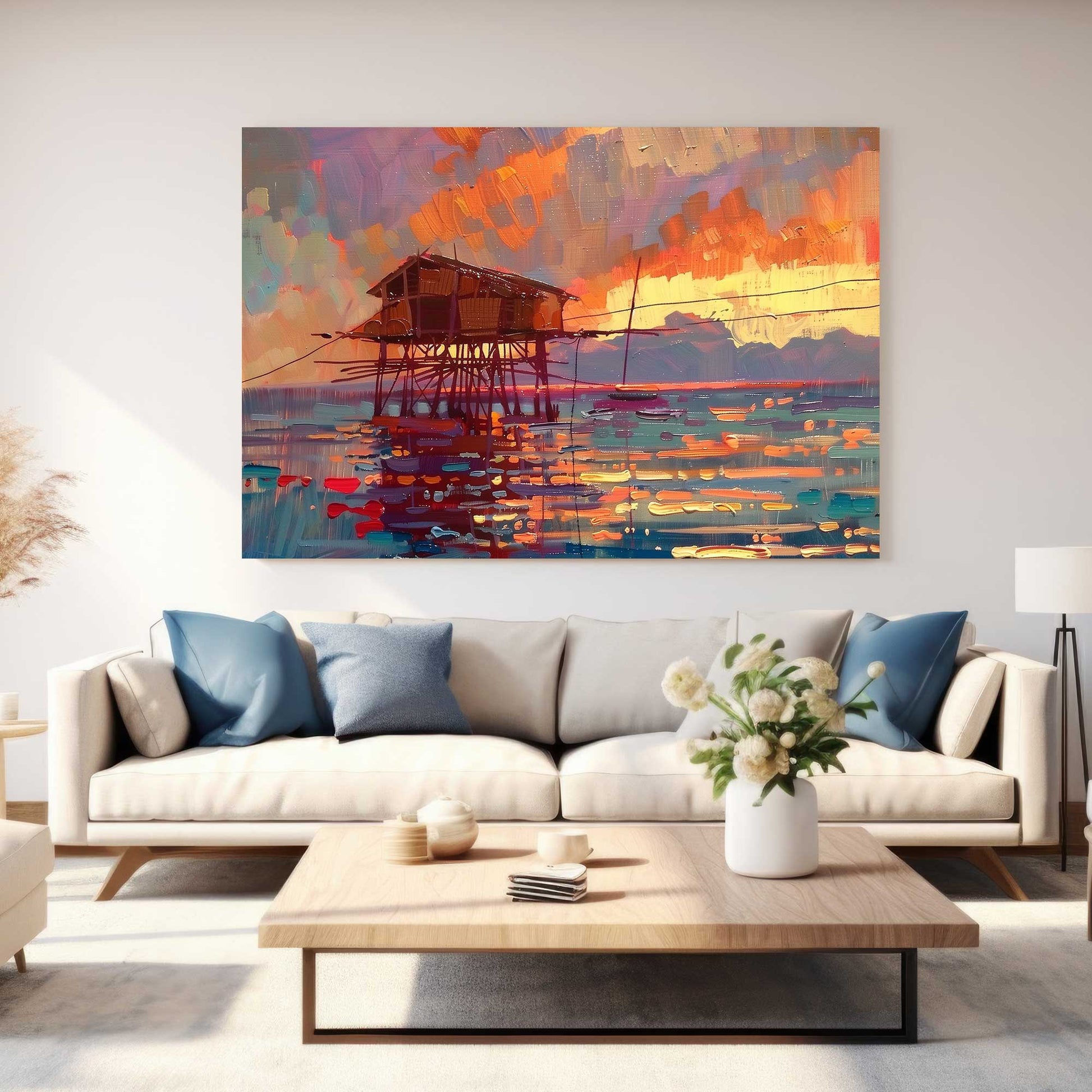 Sunset Views #1254 Canvas Wall Art & Metal Prints