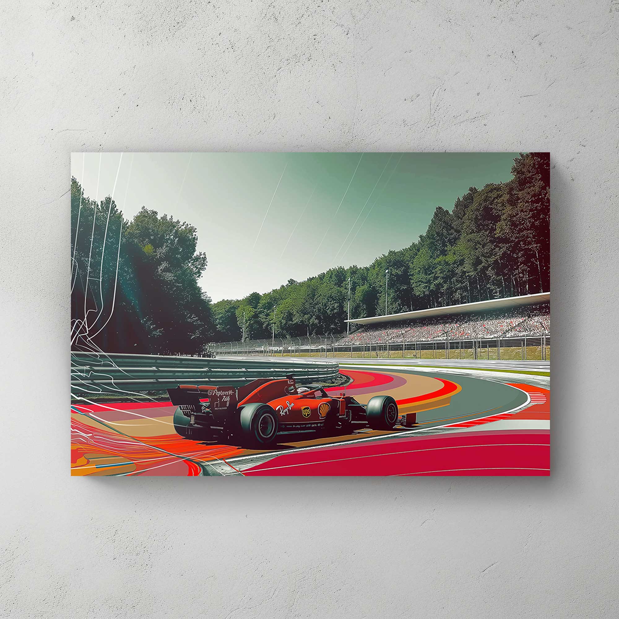 F1 Ferrari Racing #1256 Canvas Wall Art & Metal Prints – ItzArt.ca
