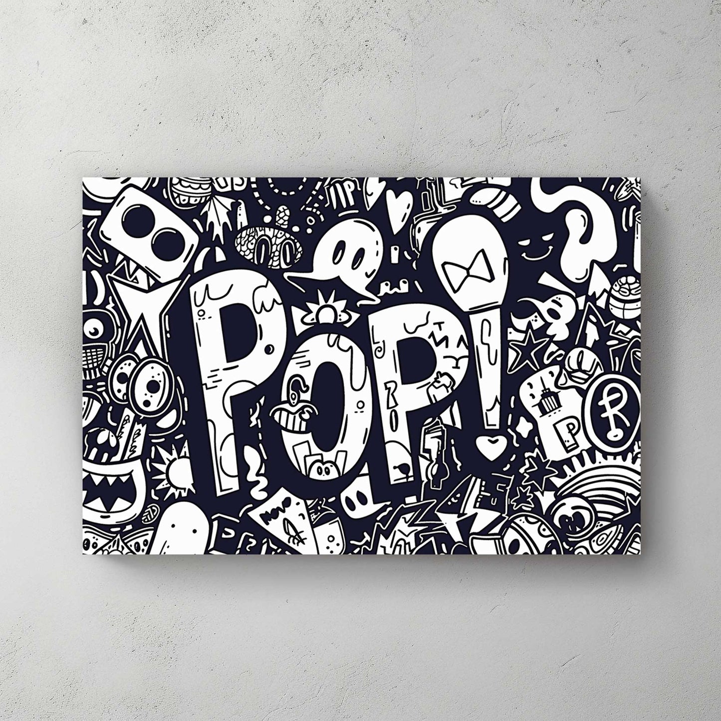 Pop Art #1257 Canvas Wall Art & Metal Prints