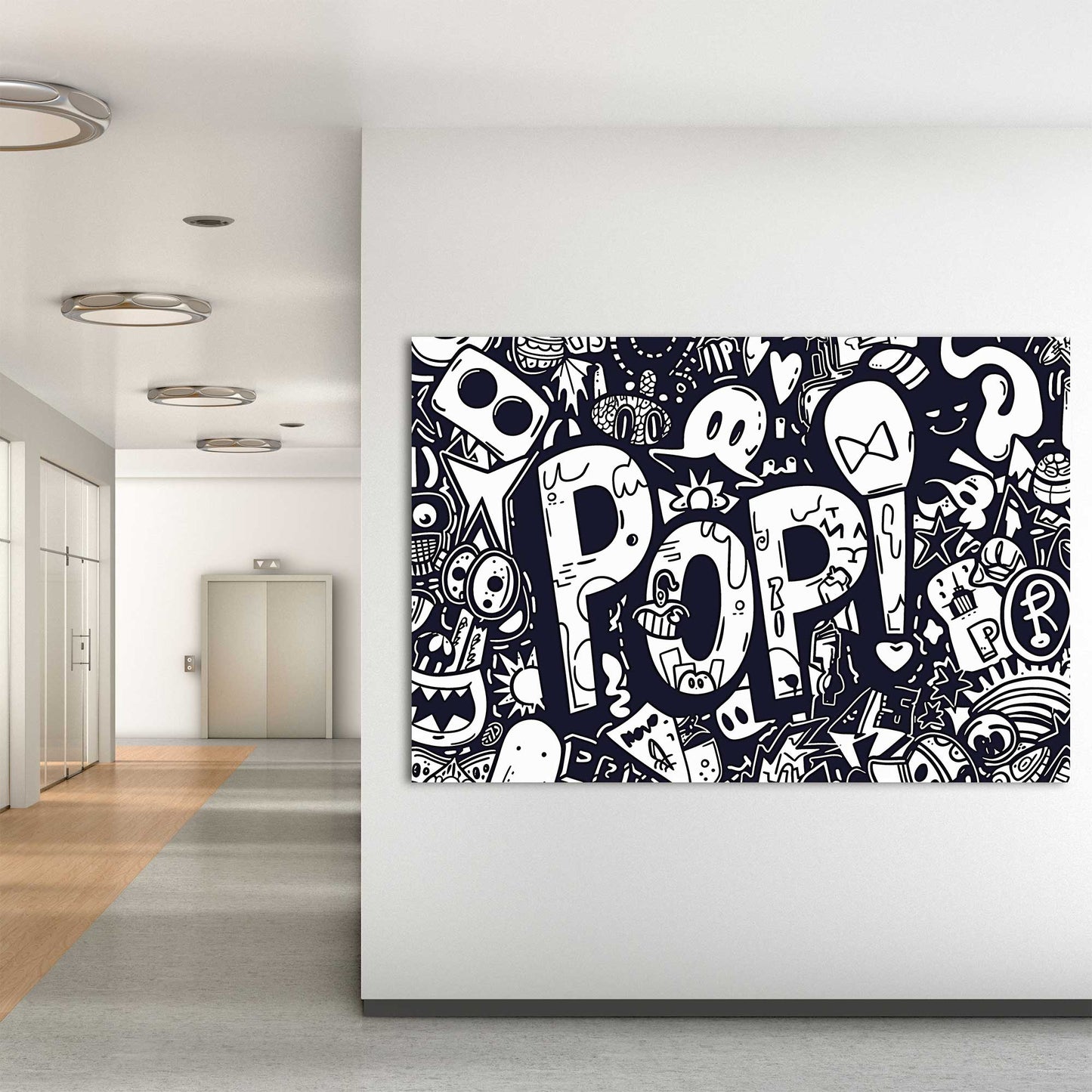 Pop Art #1257 Canvas Wall Art & Metal Prints