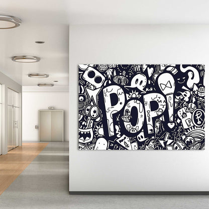 Pop Art #1257 Canvas Wall Art & Metal Prints