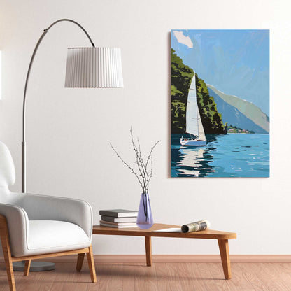 Sailing By #1265 Canvas Wall Art & Metal Prints