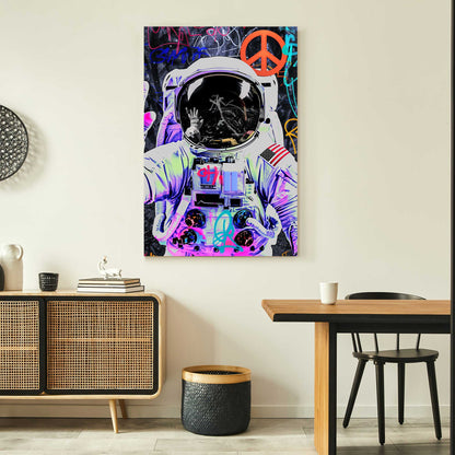 Peace From Space #1269 Canvas Wall Art & Metal Prints