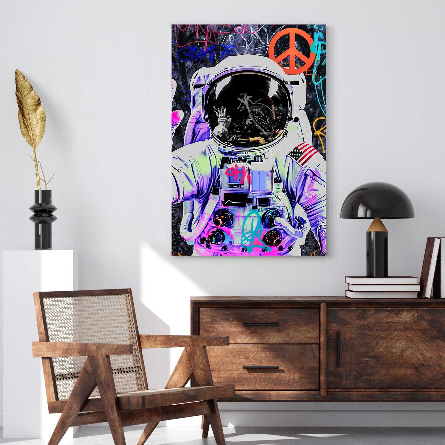 Peace From Space #1269 Canvas Wall Art & Metal Prints