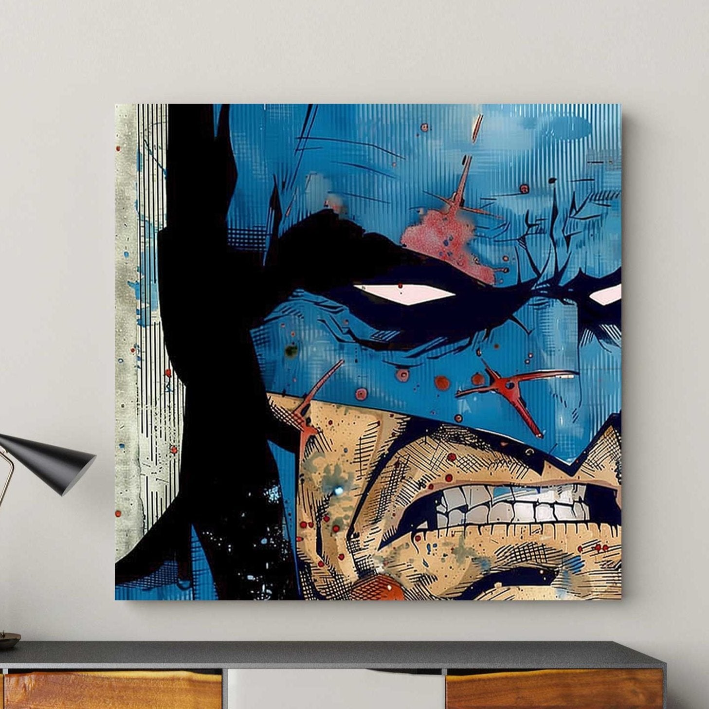 Batman Grin Canvas Print & Metal Print