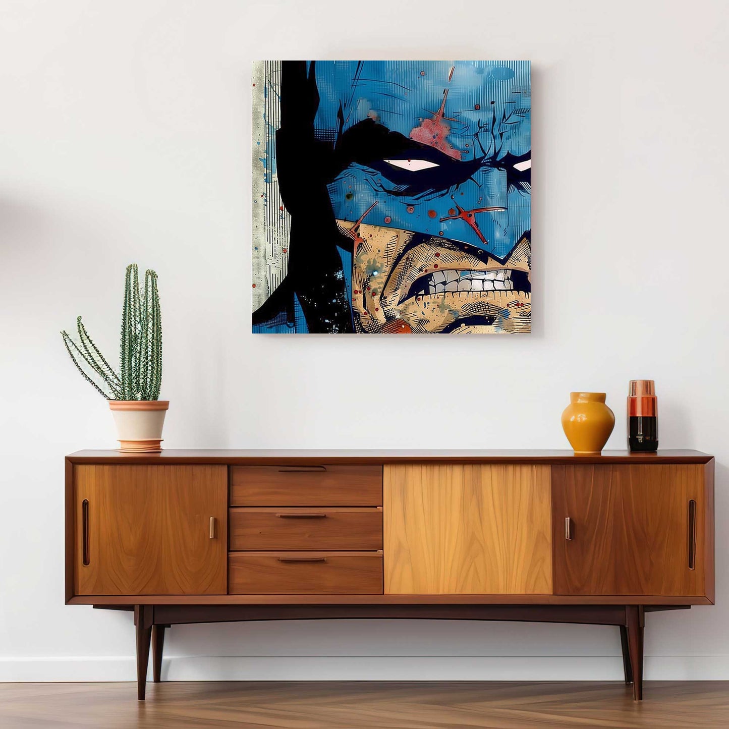 Batman Grin Canvas Print & Metal Print