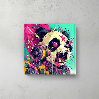 Crazy Panda #1275 Canvas Wall Art & Metal Prints