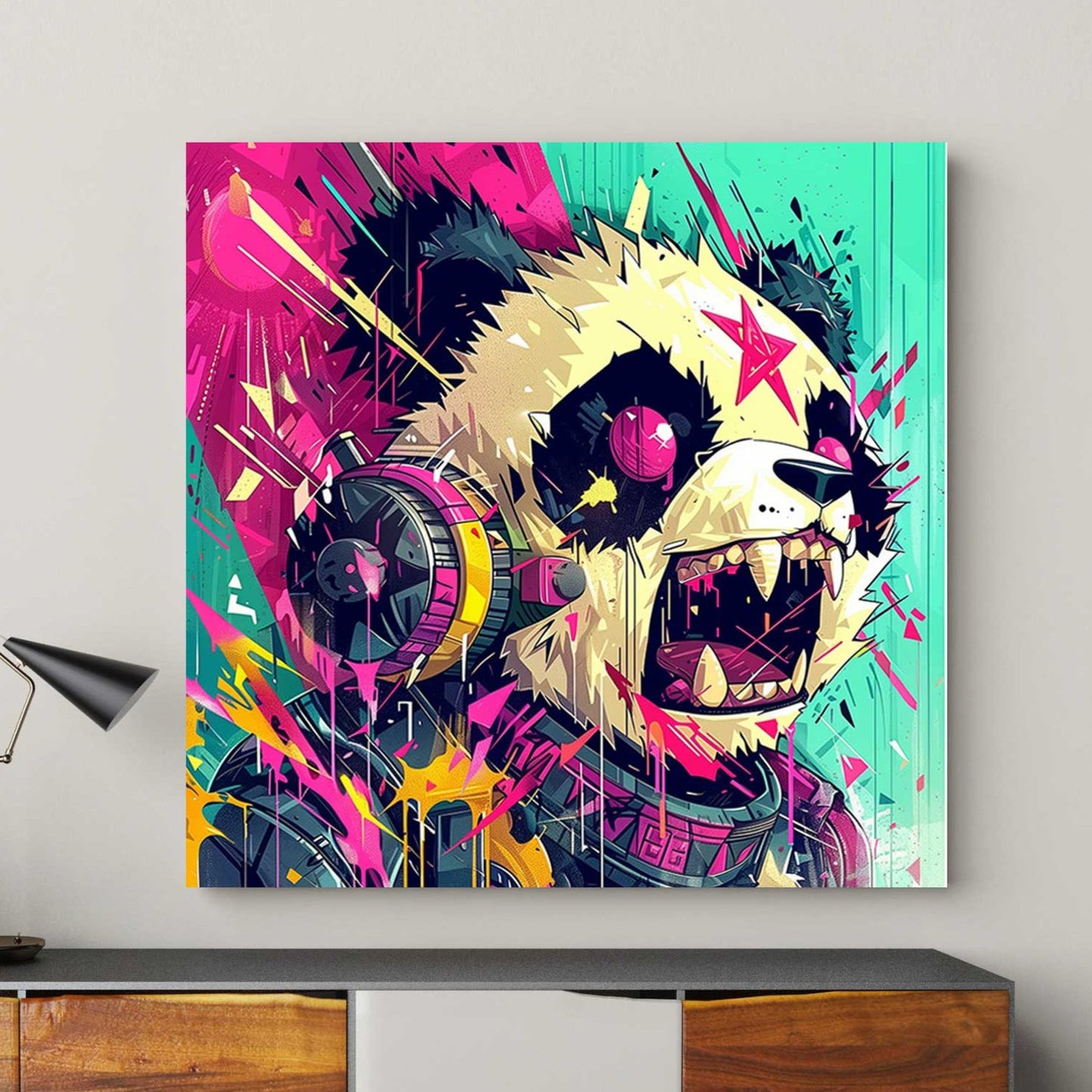 Crazy Panda #1275 Canvas Wall Art & Metal Prints