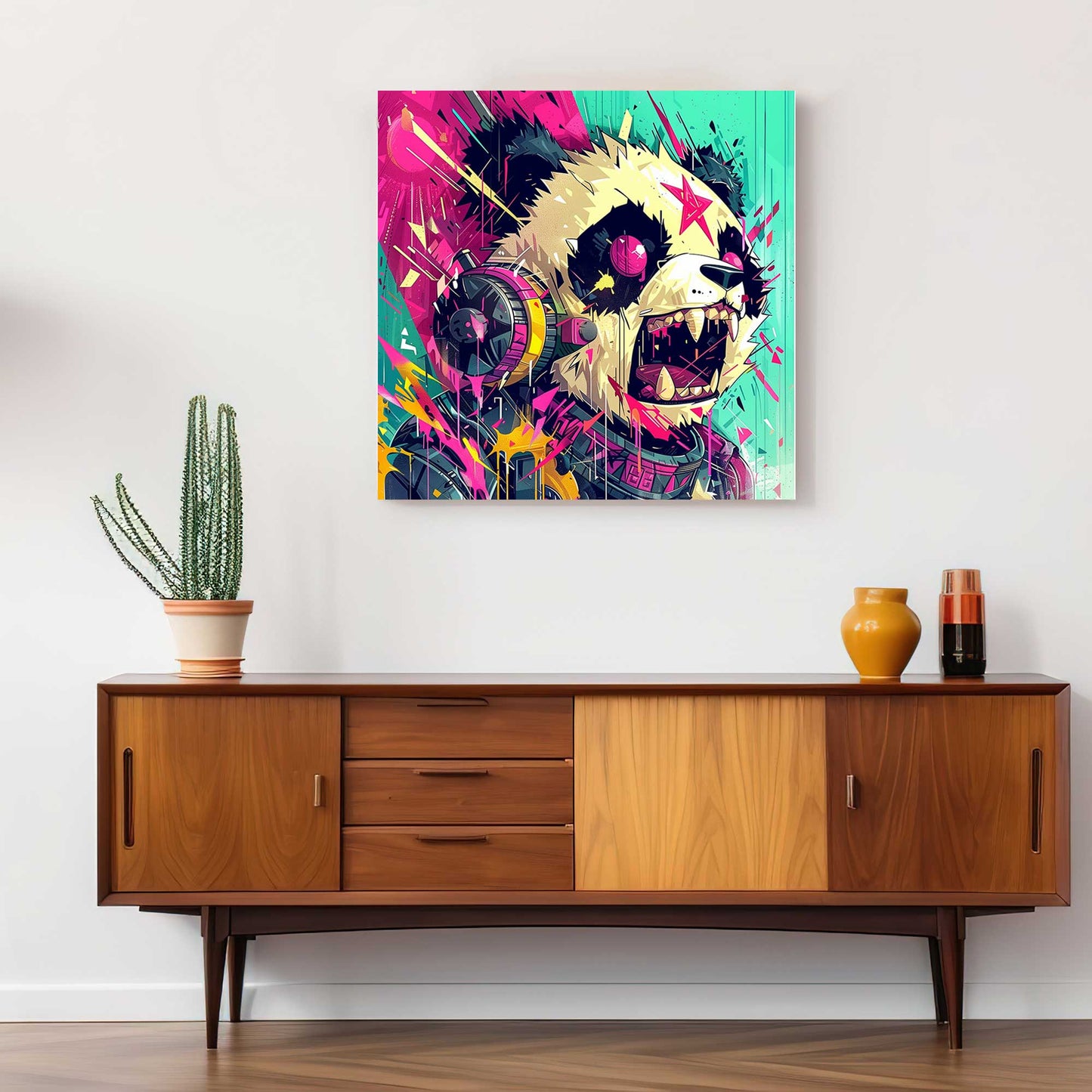 Crazy Panda #1275 Canvas Wall Art & Metal Prints