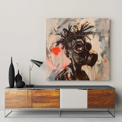 Masked Punk #1280 Canvas Wall Art & Metal Prints