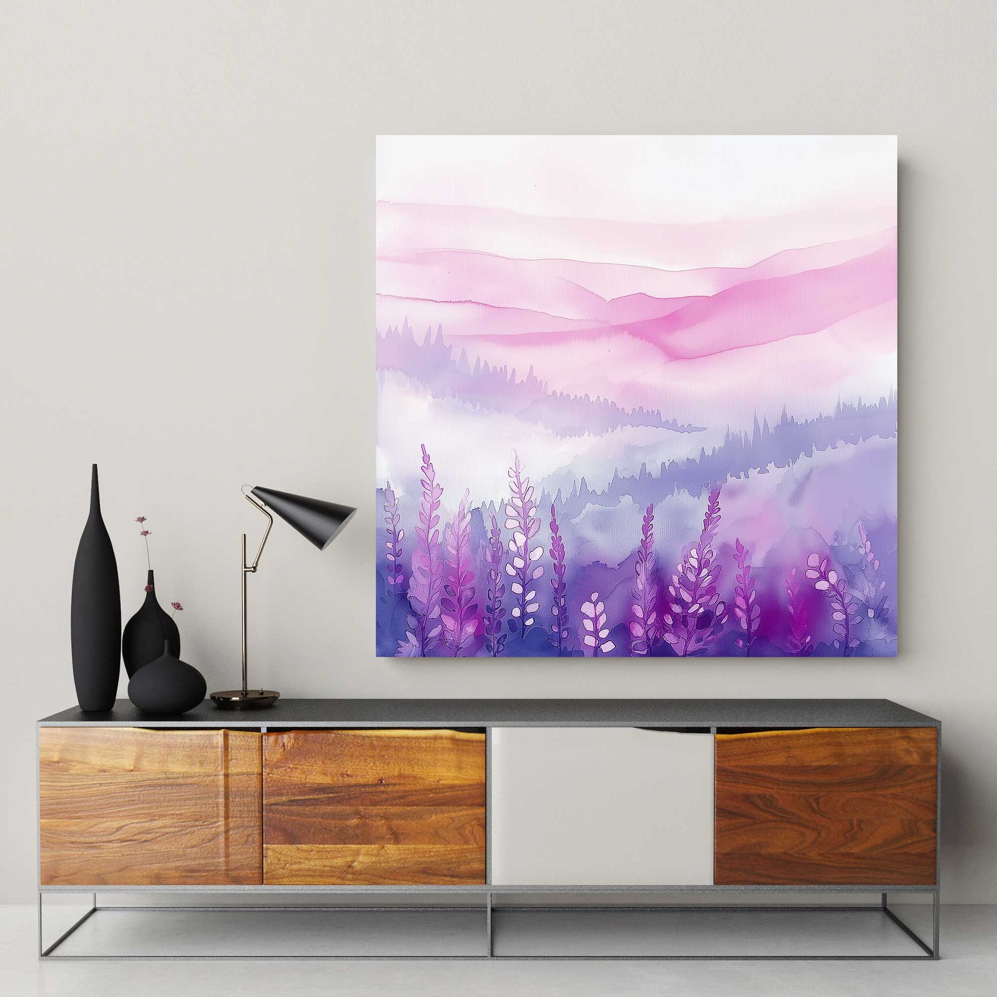 Purple Hues #1287 Canvas Wall Art & Metal Prints