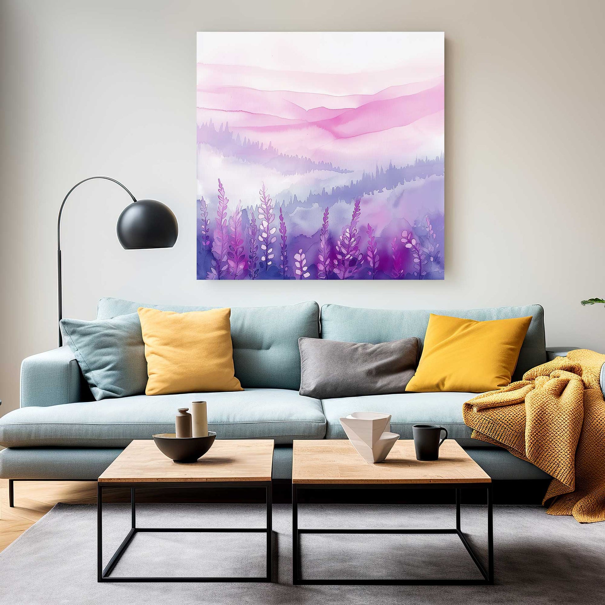 Purple Hues #1287 Canvas Wall Art & Metal Prints