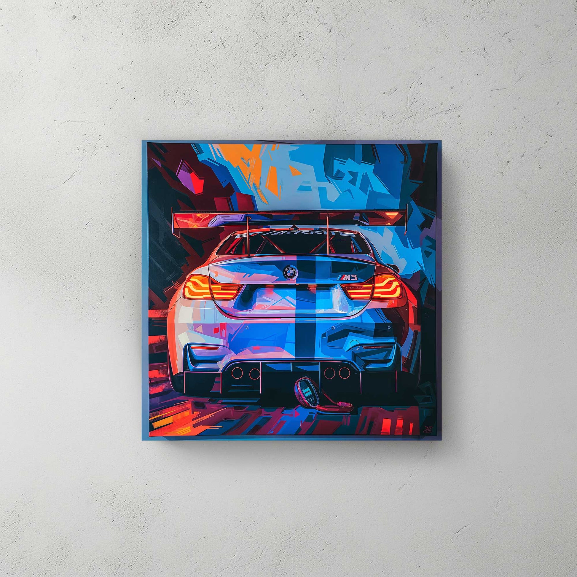 BMW M3 #1292 Canvas Wall Art & Metal Prints