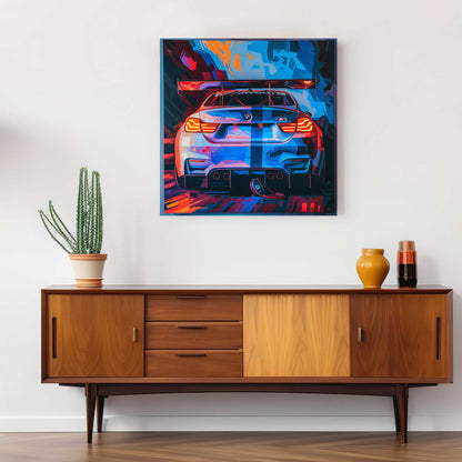 BMW M3 #1292 Canvas Wall Art & Metal Prints