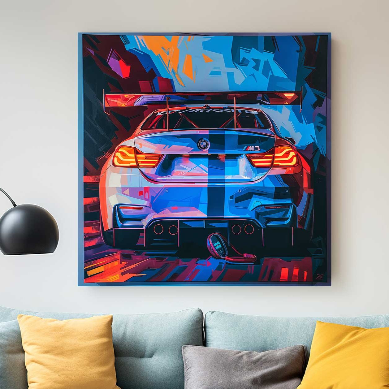 BMW M3 #1292 Canvas Wall Art & Metal Prints