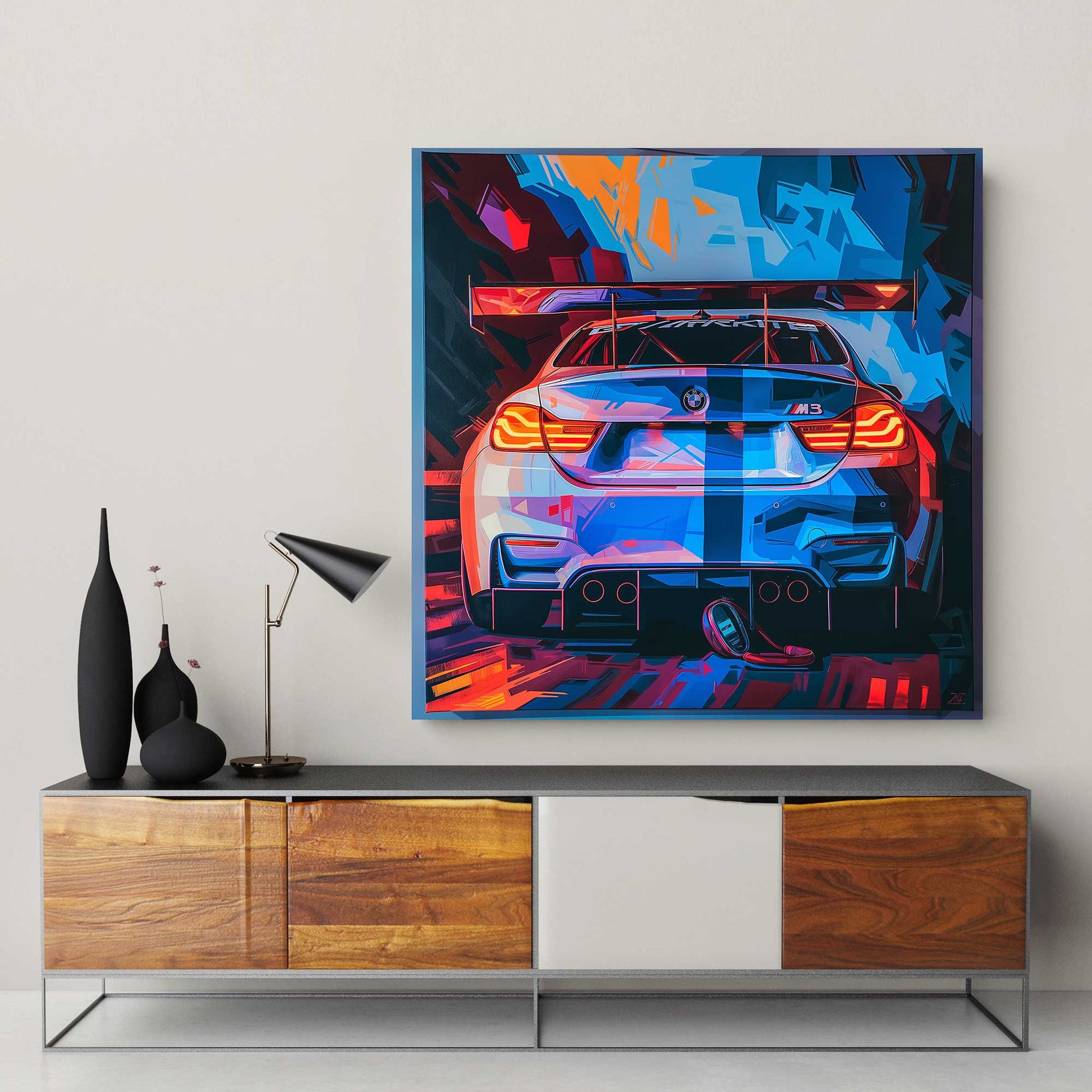 BMW M3 #1292 Canvas Wall Art & Metal Prints