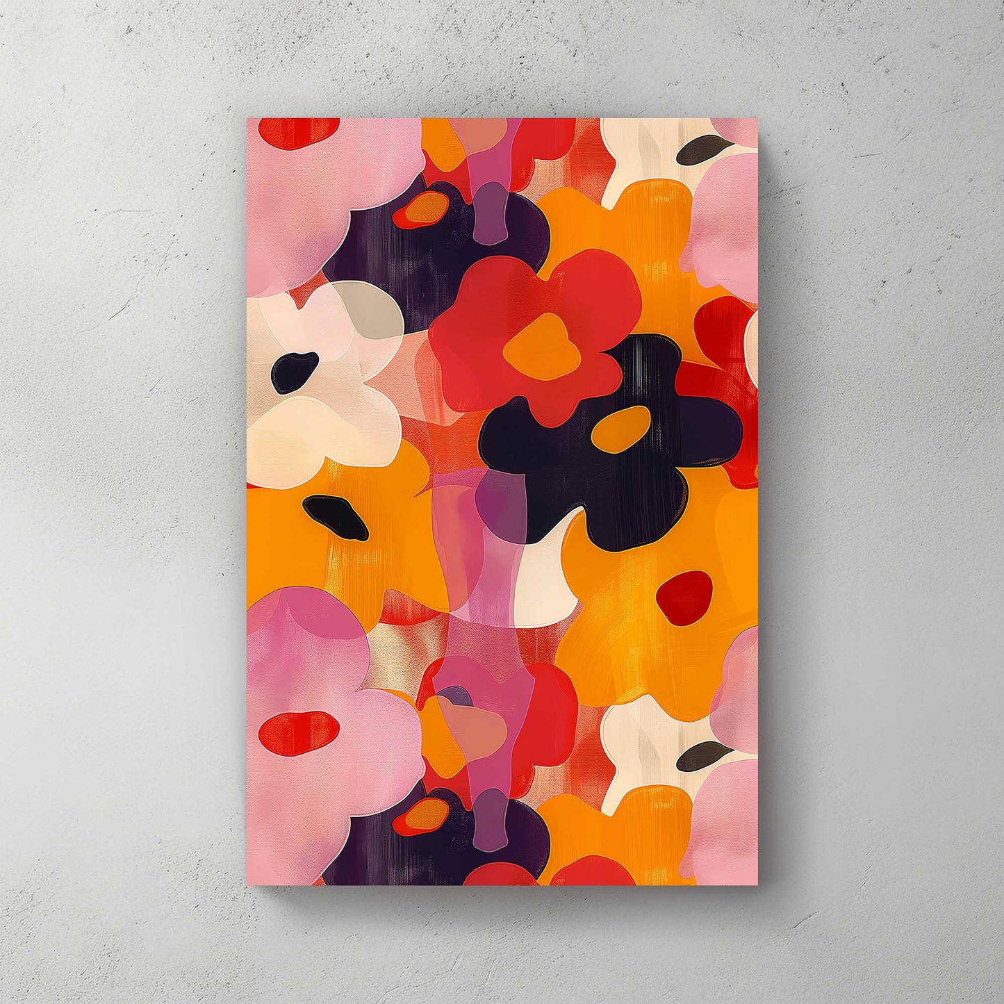 Flowers Abstract #1298 Canvas Wall Art & Metal Prints