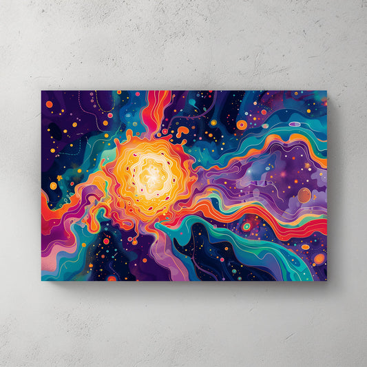Space Colours #002 Canvas Wall Art & Metal Prints