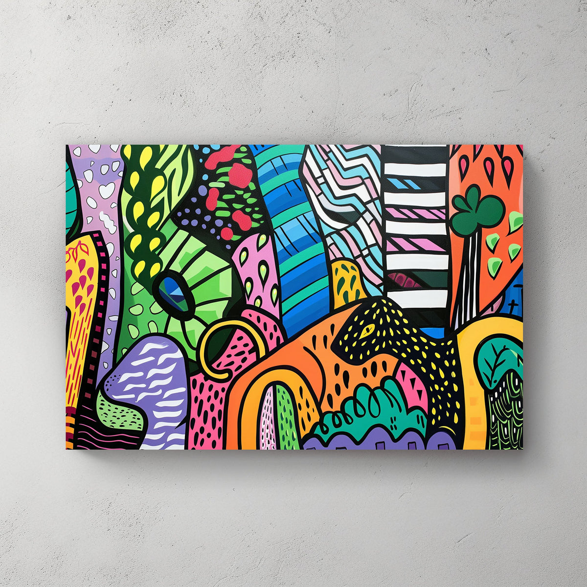 Modern & Vibrant #004 Canvas Wall Art & Metal Prints