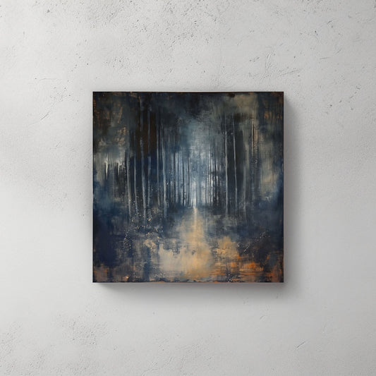 Wooded Forest #011 Canvas Wall Art & Metal Prints
