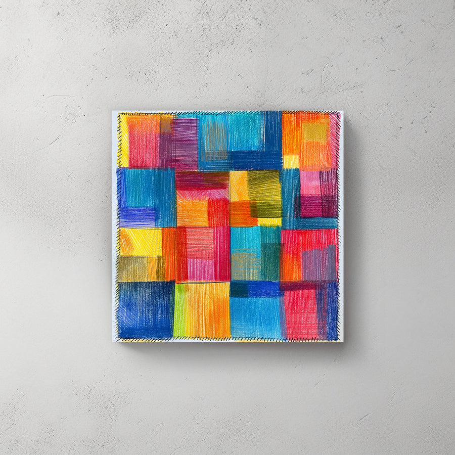 Squares #016 Canvas Wall Art & Metal Prints