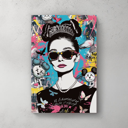 Timeless Hepburn #036 Canvas Wall Art & Metal Prints