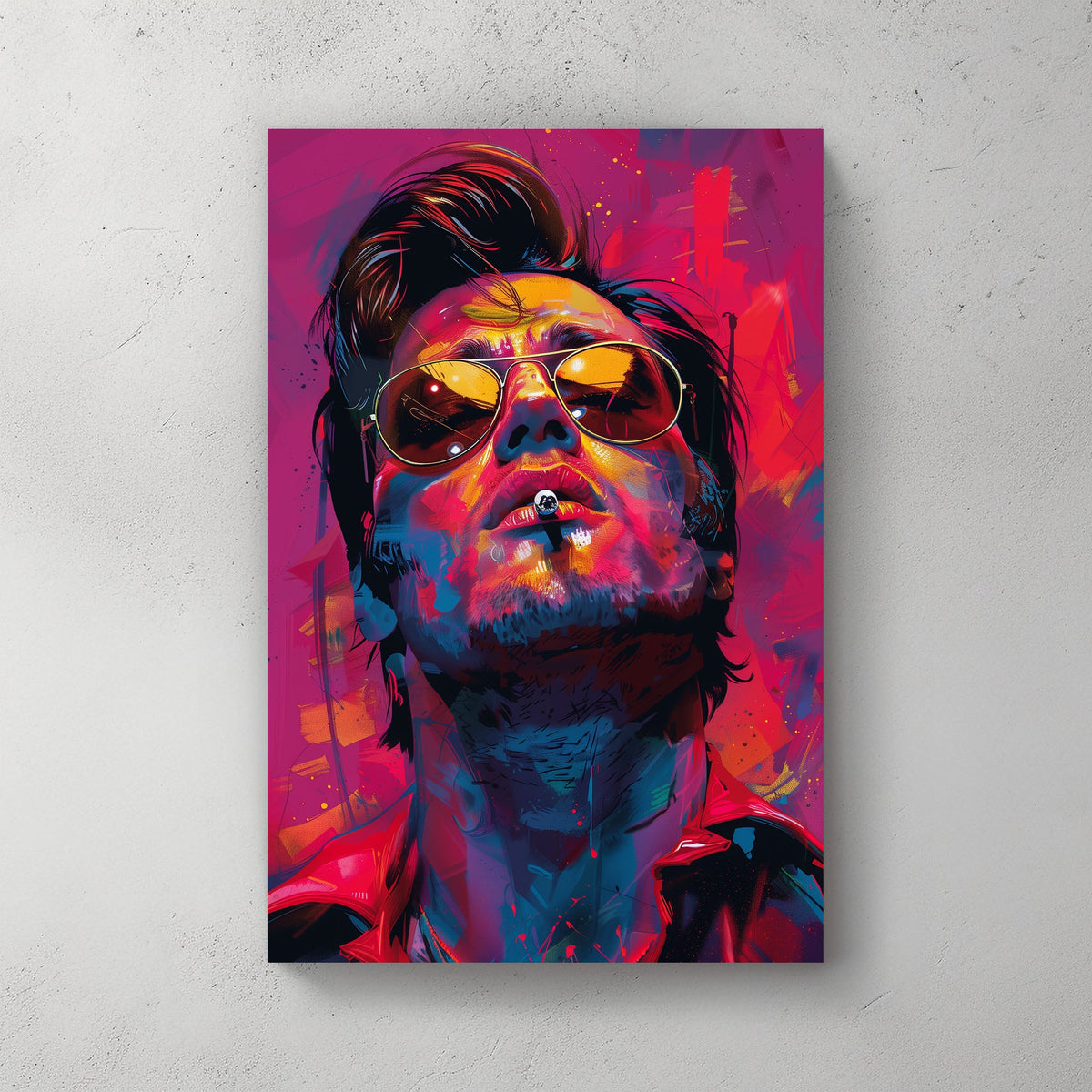 Elvis #043 Canvas Wall Art & Metal Prints