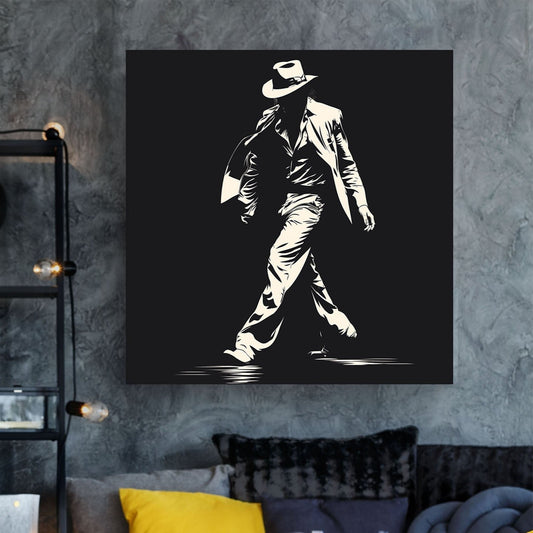 MJ Walk of fame #050 Canvas Wall Art & Metal Prints