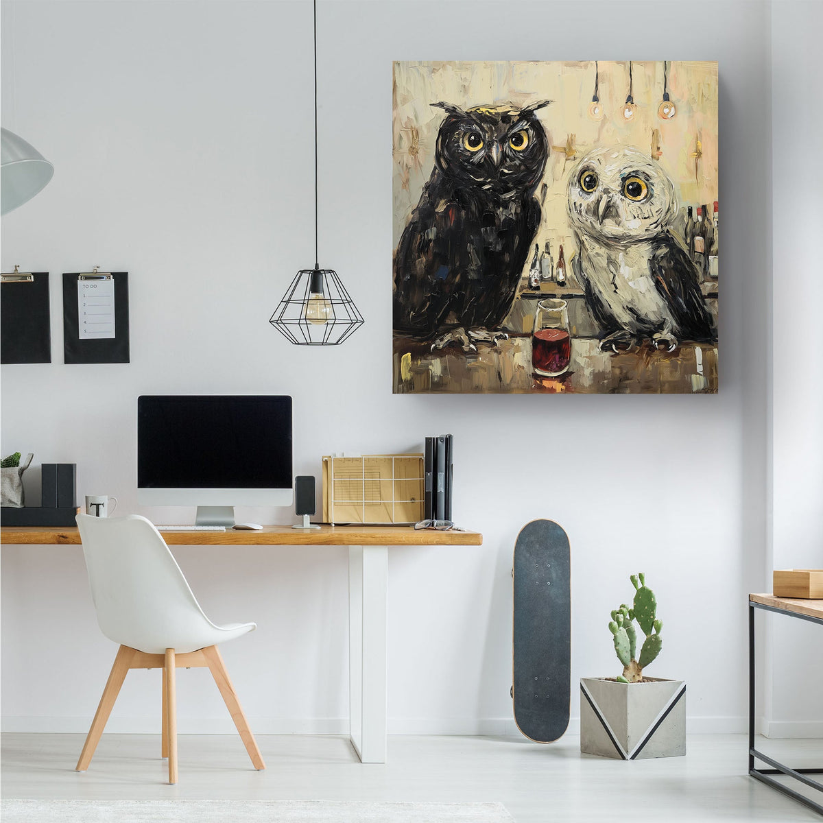Owls Black & White #053