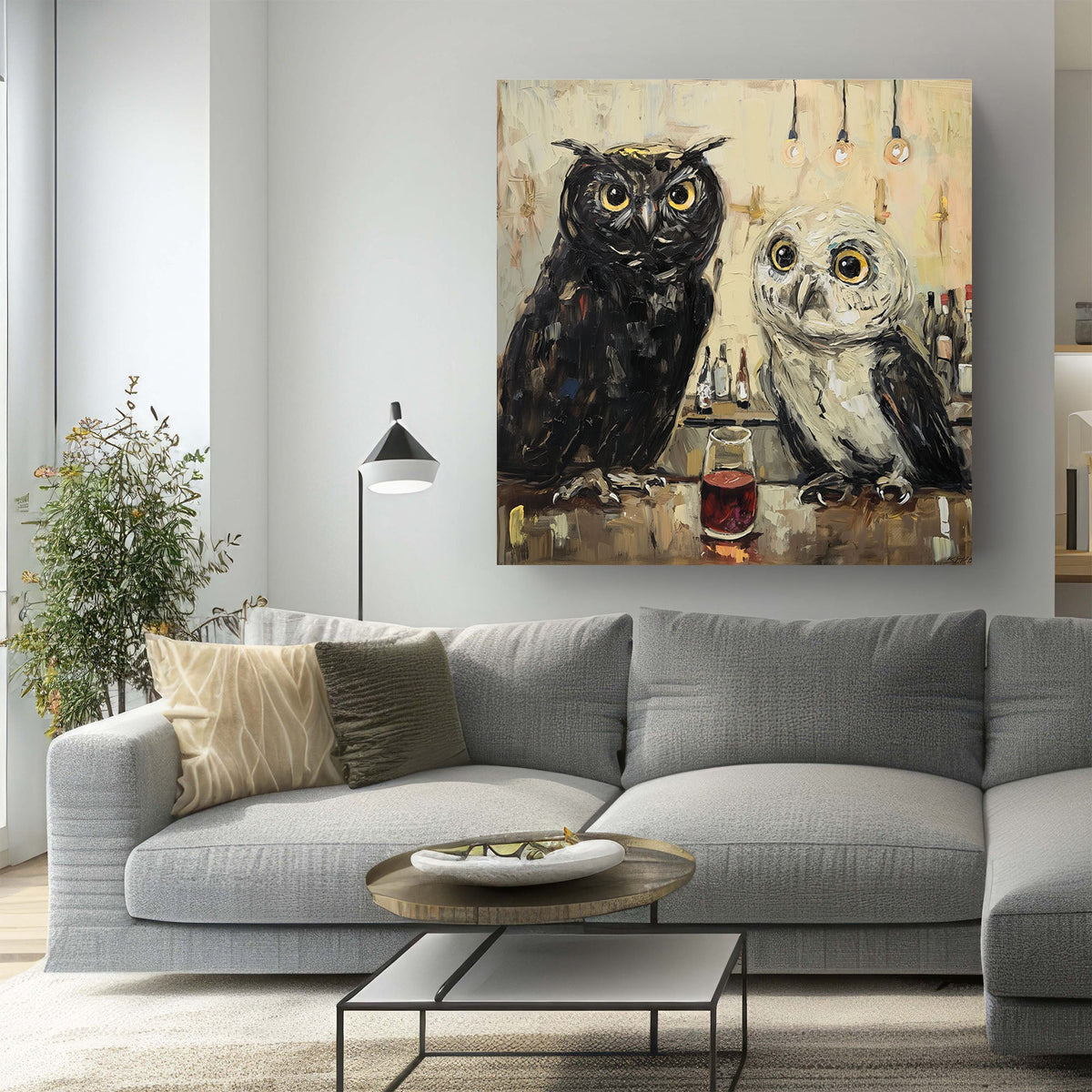 Owls Black & White #053