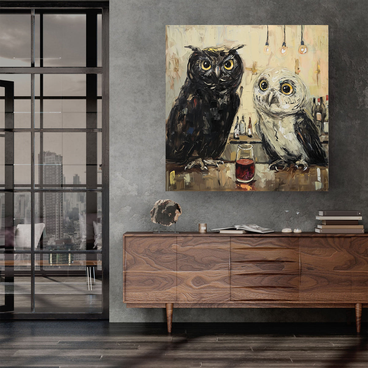 Owls Black & White #053
