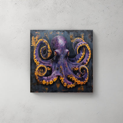Golden Tentacles #057 Canvas Wall Art & Metal Prints