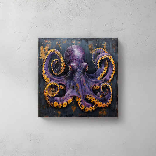 Golden Tentacles #057 Canvas Wall Art & Metal Prints