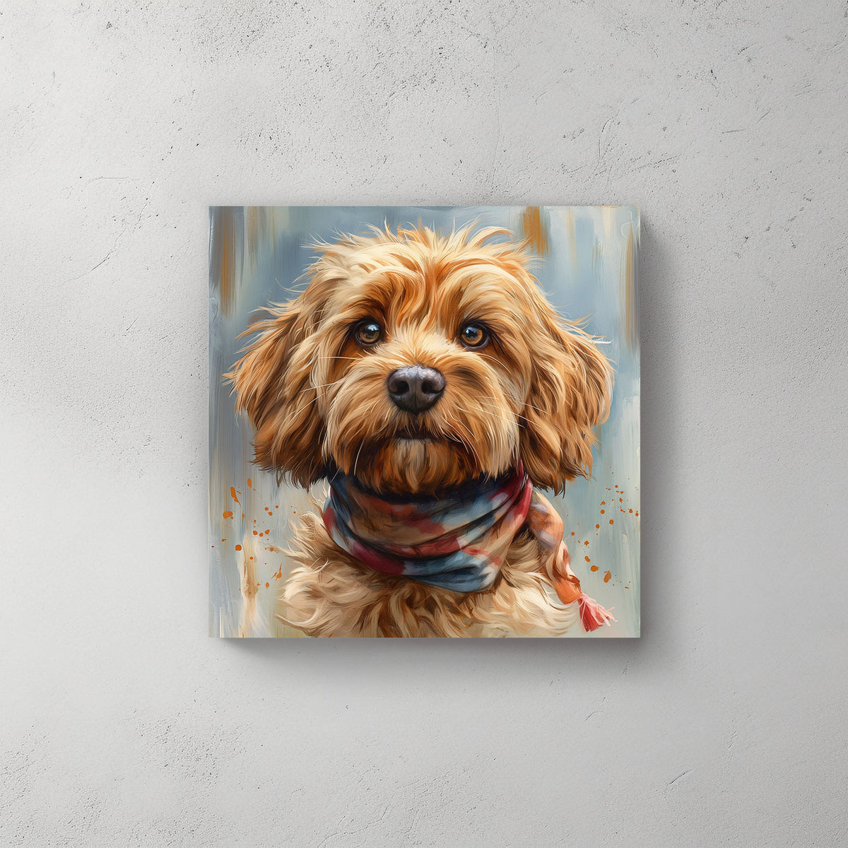 Brown Doodle #066 Canvas Wall Art & Metal Prints