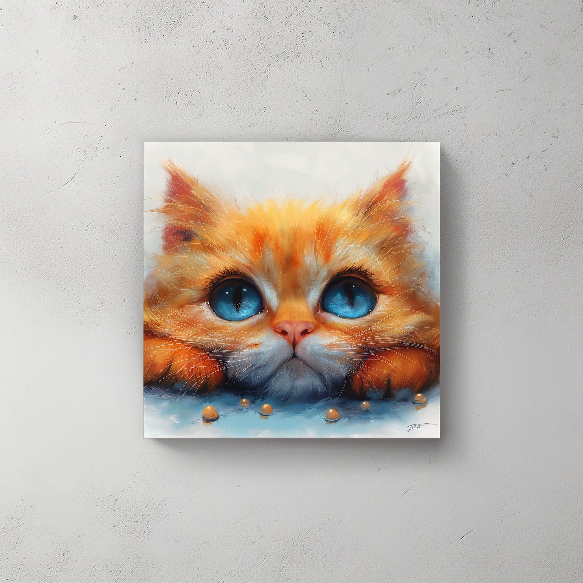 Meow #067 Canvas Wall Art & Metal Prints