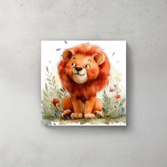Smiling Roar #069 Canvas Wall Art & Metal Prints