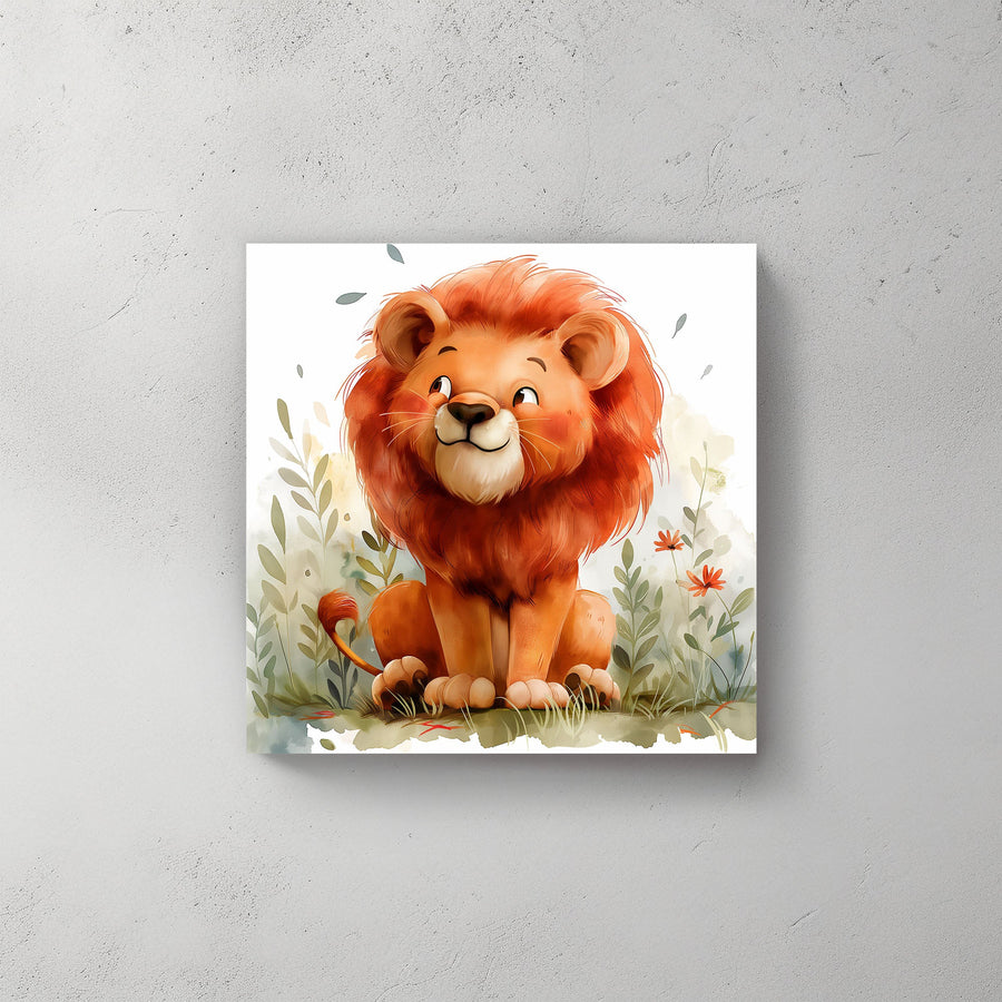 Smiling Roar #069 Canvas Wall Art & Metal Prints